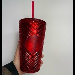 ❤️Starbucks❤️ Red Grande Jeweled Tumbler